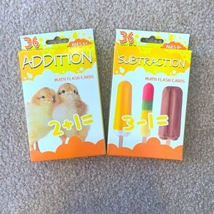 Addition and subtraction flash cards - sold together!